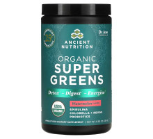 Dr. Axe / Ancient Nutrition, Organics Super Greens, Watermelon, 8.82 oz (250 g)