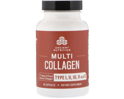 Dr. Axe / Ancient Nutrition, Мульти коллаген, 90 капсул Dr. Axe / Ancient Nutrition, Мульти коллаген, 90 капсул