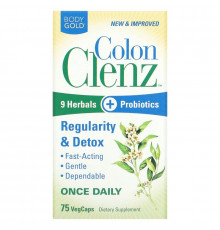 BodyGold, Colon Clenz, 75 VegCaps