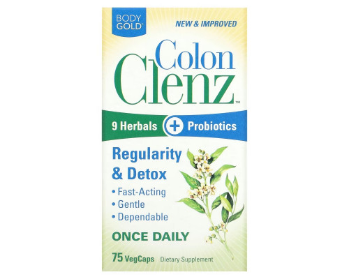 BodyGold, Colon Clenz, 75 VegCaps BodyGold, Colon Clenz, 75 VegCaps