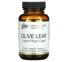 Gaia Herbs Professional Solutions, Лист оливкового дерева, 60 капсул, заполненных жидкостью