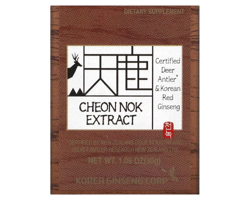 CheongKwanJang, Cheon Nok Extract, Korean Red Ginseng & Deer Antler, 1.06 oz (30 g) CheongKwanJang, Cheon Nok Extract, Korean Red Ginseng & Deer Antler, 1.06 oz (30 g)