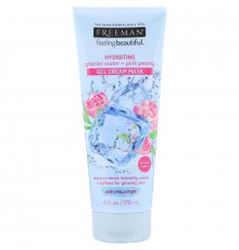Freeman Beauty, Feeling Beautiful, увлажняющая кремово-гелевая маска, ледниковая вода и розовый пеон, 6 ж. унц. (175 мл)