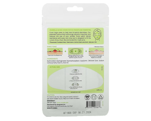 Avarelle, Acne Cover Patch, Frontline Essential, 8 Clear Patches Avarelle, Acne Cover Patch, Frontline Essential, 8 Clear Patches
