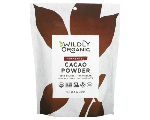 Wildly Organic, Ферментированный порошок какао, 227 г (8 унций) Wildly Organic, Ферментированный порошок какао, 227 г (8 унций)