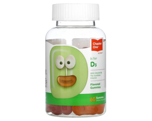 Chapter One, Vitamin D3, Flavored Gummies, 60 Gummies Chapter One, Vitamin D3, Flavored Gummies, 60 Gummies