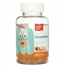 Chapter One, M is for Magnesium, Peach, 60 Gummies