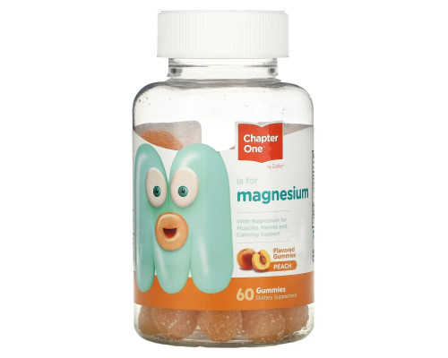 Chapter One, M is for Magnesium, Peach, 60 Gummies Chapter One, M is for Magnesium, Peach, 60 Gummies