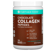 Further Food, Chocolate Collagen Peptides Plus Reishi Mushroom, Dark Chocolate, 11 oz (312 g)