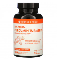 Further Food, Premium Curcumin Turmeric, 500 mg, 60 Capsules