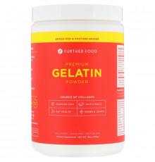 Further Food, Premium Gelatin Powder, Unflavored, 16 oz (450 g)