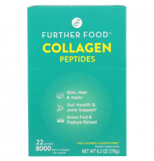 Further Food, Collagen Peptides, Unflavored, 22 Packs, 0.28 oz (8 g) Each