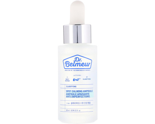 Dr. Belmeur, Clarifying, Spot Calming Ampoule, 0.74 fl oz (22 ml) Dr. Belmeur, Clarifying, Spot Calming Ampoule, 0.74 fl oz (22 ml)
