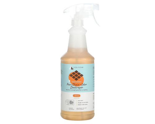 Kin+Kind, Multisurface Pee + Stain + Odor Destroyer, цитрус, 354 мл (32 жидк. Унции) Kin+Kind, Multisurface Pee + Stain + Odor Destroyer, цитрус, 354 мл (32 жидк. Унции)