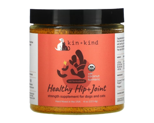 Kin+Kind, Healthy Hip + Joint, For Dogs and Cats, Senior , 4 oz (113.4 g) Kin+Kind, Healthy Hip + Joint, For Dogs and Cats, Senior , 4 oz (113.4 g)