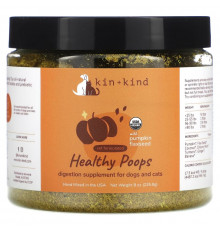 Kin+Kind, Healthy Poops, для собак и кошек, 226,8 г (8 унций)
