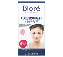 Biore, Deep Cleansing Pore Strips, The Original , 8 Nose Strips