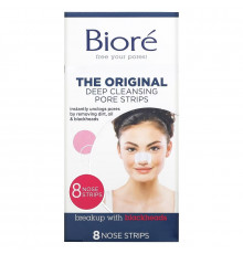 Biore, Deep Cleansing Pore Strips, The Original , 8 Nose Strips