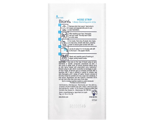 Biore, Deep Cleansing Pore Strips, The Original , 8 Nose Strips Biore, Deep Cleansing Pore Strips, The Original , 8 Nose Strips