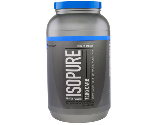 Nature's Best, IsoPure, Протеиновый порошок без углеводов Isopure, сливочная ваниль, 3 фунта (1361 г) Nature's Best, IsoPure, Протеиновый порошок без углеводов Isopure, сливочная ваниль, 3 фунта (1361 г)
