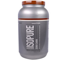 Nature's Best, IsoPure, Протеиновый порошок Isopure, не содержит углеводов, печенье с кремом, 3 фунта (1.36г)