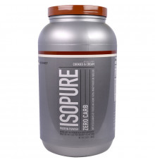 Nature's Best, IsoPure, Протеиновый порошок Isopure, не содержит углеводов, печенье с кремом, 3 фунта (1.36г)