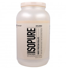 Nature's Best, IsoPure, изолят сывороточного белка, без вкусовых добавок, 3 фунта (1.36 г)
