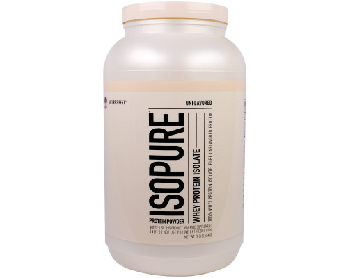 Nature's Best, IsoPure, изолят сывороточного белка, без вкусовых добавок, 3 фунта (1.36 г) Nature's Best, IsoPure, изолят сывороточного белка, без вкусовых добавок, 3 фунта (1.36 г)