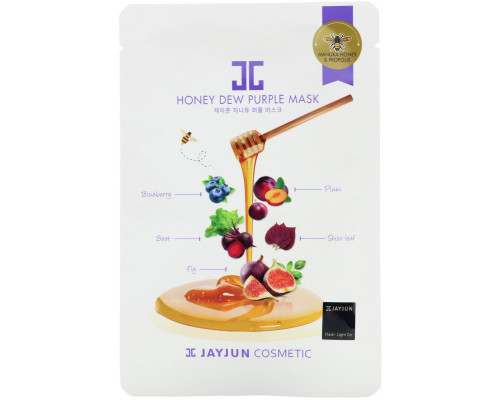 Jayjun Cosmetic, Пурпурная маска "Медвяная роса", 1 маска, 25 мл Jayjun Cosmetic, Пурпурная маска "Медвяная роса", 1 маска, 25 мл