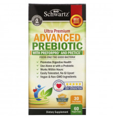 BioSchwartz, Advanced Prebiotic, 60 Veggie Capsules