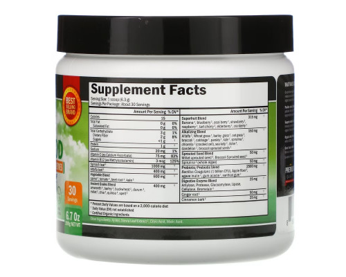 BioSchwartz, Greens Superfood, 6.7 oz (190 g) BioSchwartz, Greens Superfood, 6.7 oz (190 g)