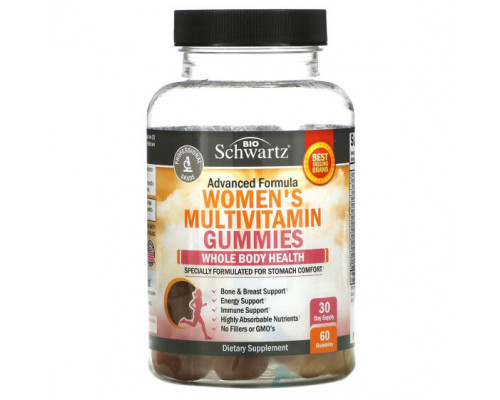 Женское здоровье Women's Multivitamin Gummies, Advanced Formula, 60 Gummies Женское здоровье Women's Multivitamin Gummies, Advanced Formula, 60 Gummies