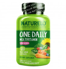 NATURELO Premium Supplements, One Daily Multivitamin for Women, 120 Vegetarian Capsules