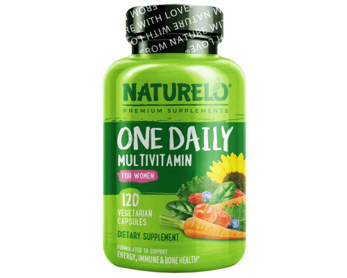 NATURELO Premium Supplements, One Daily Multivitamin for Women, 120 Vegetarian Capsules NATURELO Premium Supplements, One Daily Multivitamin for Women, 120 Vegetarian Capsules