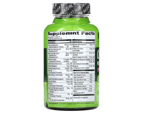 NATURELO, One Daily Multivitamin for Women 50+, 60 Vegetarian Capsules NATURELO, One Daily Multivitamin for Women 50+, 60 Vegetarian Capsules