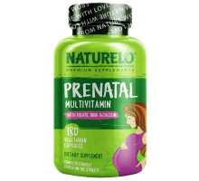 NATURELO Premium Supplements, Prenatal Multivitamin, 180 Vegetarian Capsules