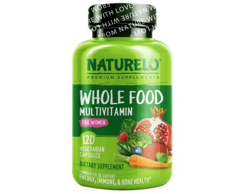 NATURELO, Whole Food Multivitamin for Women, 120 Vegetarian Capsules NATURELO, Whole Food Multivitamin for Women, 120 Vegetarian Capsules