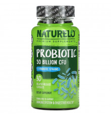 NATURELO, Probiotic, 50 Billion CFU, 30 Delayed Release Capsules