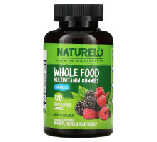 NATURELO, Whole Food Vitamin Gummies for Adults, Berry Flavored, 120 Gummies