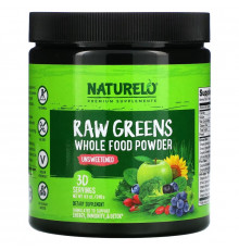 NATURELO, Raw Greens, Whole Food Powder, Unsweetened, 8.5 oz (240 g)