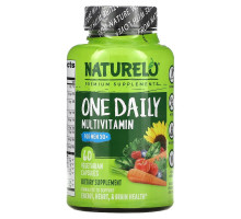 NATURELO Premium Supplements, One Daily Multivitamin for Men 50+, 60 Vegetarian Capsules