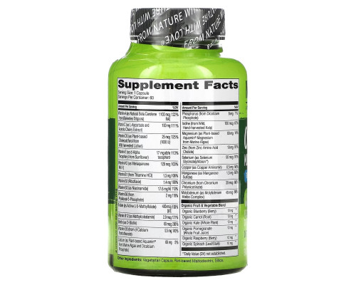 NATURELO Premium Supplements, One Daily Multivitamin for Men 50+, 60 Vegetarian Capsules NATURELO Premium Supplements, One Daily Multivitamin for Men 50+, 60 Vegetarian Capsules