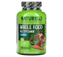 NATURELO, Whole Food Multivitamin for Men 50+, 120 Vegetarian Capsules