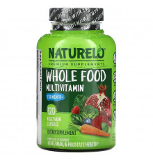 NATURELO, Whole Food Multivitamin for Men 50+, 120 Vegetarian Capsules