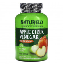 NATURELO, Apple Cider Vinegar with Keto Salts & MCT Oil, 120 Vegetable Capsules