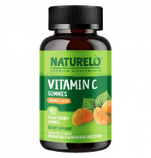 NATURELO, Vitamin C Gummies, Orange Flavor, 90 Vegan Gummies
