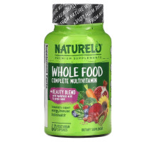 NATURELO, Whole Food Complete Multivitamin + Beauty Blend, 60 Vegetarian Capsules