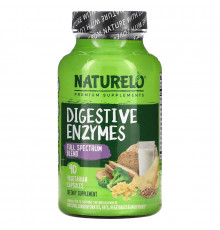 NATURELO, Digestive Enzymes, Full Spectrum Blend, 90 Vegetarian Capsules