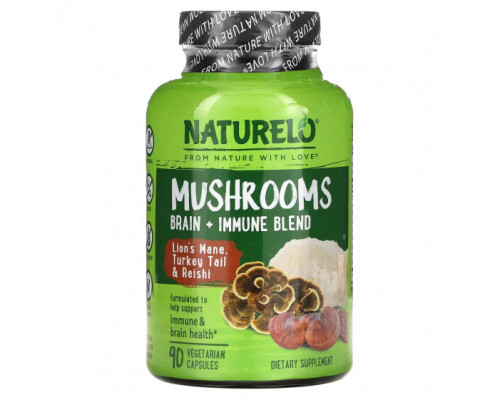 Грибы Mushrooms, Brain + Immune Blend, 90 Vegetarian Capsules Грибы Mushrooms, Brain + Immune Blend, 90 Vegetarian Capsules
