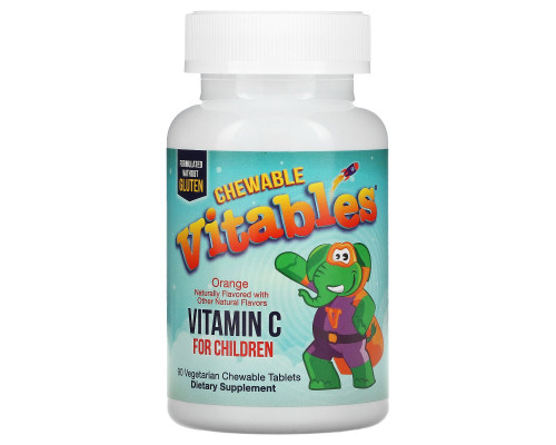 Vitables, Vitamin C Chewables for Children, Orange, 90 Vegetarian Tablets Vitables, Vitamin C Chewables for Children, Orange, 90 Vegetarian Tablets